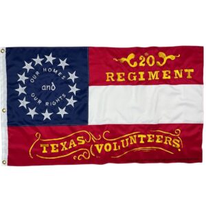 20th regiment texas volunteers flag double nylon embroidered 3 x 5 ft.