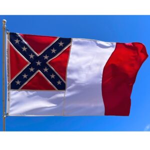 3rd national confederate flag double nylon sewn embroidered outdoor tough heavy duty flags
