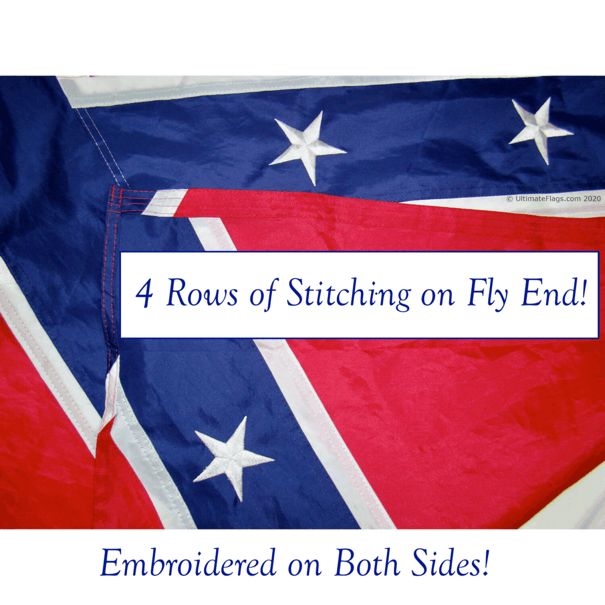 High-quality flag featuring 4 rows of stitching on the fly end and embroidered on both sides, perfect for those looking to buy online at an affordable price. This is one of the best options available for flag enthusiasts. Visit UltimateFlags.com for more details.