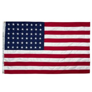 usa flag 48 star 1912 to 1959 old usa flags sewn 2 ply double nylon embroidered 3 x 5 ft.
