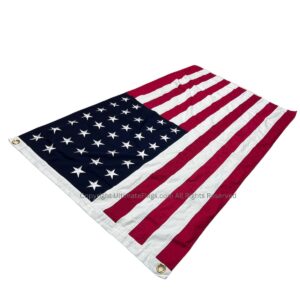 American flag displayed prominently, showcasing vibrant colors and detailed stars. This affordable flag is perfect for patriotic events, holidays, or home decor. Buy online for the best deals on flags at UltimateFlags.com.