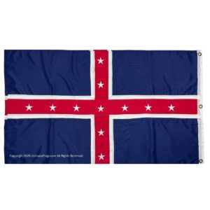 Affordable and high-quality flag featuring a unique design with a blue background, red cross, and white stars, perfect for showcasing your patriotism. Buy online for the best deals on flags at UltimateFlags.com.