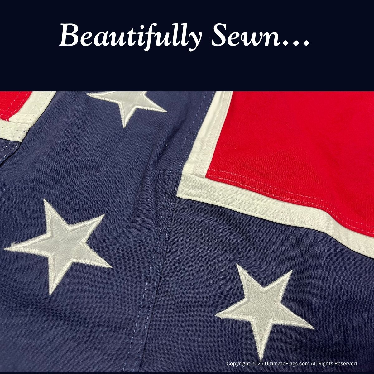 Beautifully sewn flag featuring vibrant colors and detailed star patterns, perfect for those looking to buy online at affordable prices. Discover the best options for flags at UltimateFlags.com.