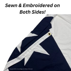 High-quality flag featuring sewn and embroidered details on both sides, ideal for those looking to buy online at affordable prices. Discover the best options for durable flags that stand out without breaking the bank at UltimateFlags.com.
