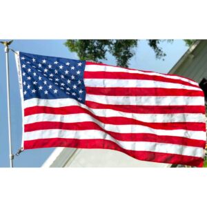 usa flag poly max embroidered heavy duty military grade outdoor flags for sale MADE in USA quality flags