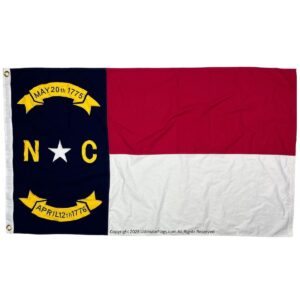 north carolina flag state of nc flags sewn cotton 3 x 5, 4 x 6, 5 x 9.5