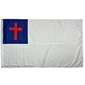 christian flag double nylon fully sewn heavy duty 2x3,3x5,4x6,5x8 feet