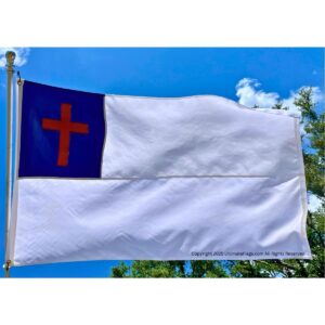 christian flag double nylon fully sewn heavy duty 2x3,3x5,4x6,5x8 feet