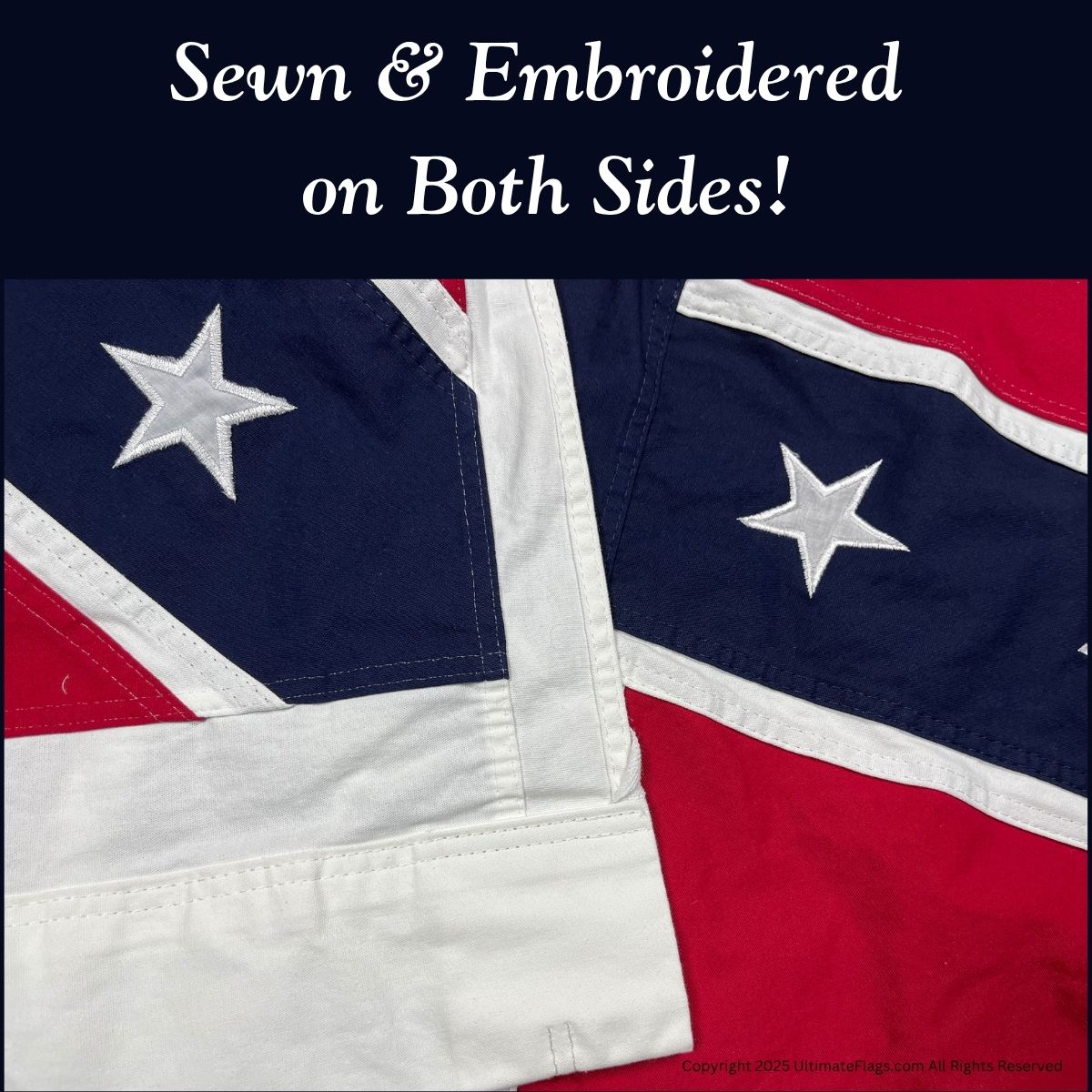 High-quality sewn and embroidered flags on both sides, perfect for displaying your patriotism. Explore our affordable options to buy online and find the best deals. Visit UltimateFlags.com for more details.