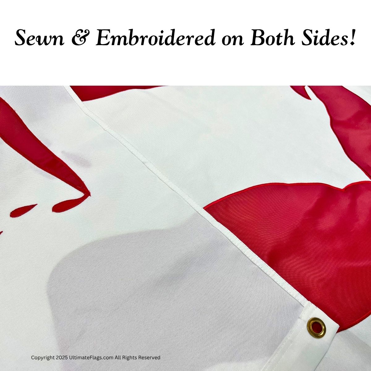 Sewn and embroidered flag showcasing high-quality craftsmanship with vibrant colors, perfect for outdoor use. This affordable option is the best choice for anyone looking to buy online. Discover more at UltimateFlags.com.