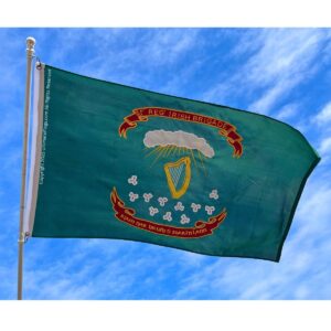 1st regiment irish brigade flag double nylon embroidered 3 x 5 ft.