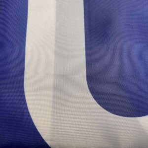 closeup of custom nylon trump flag