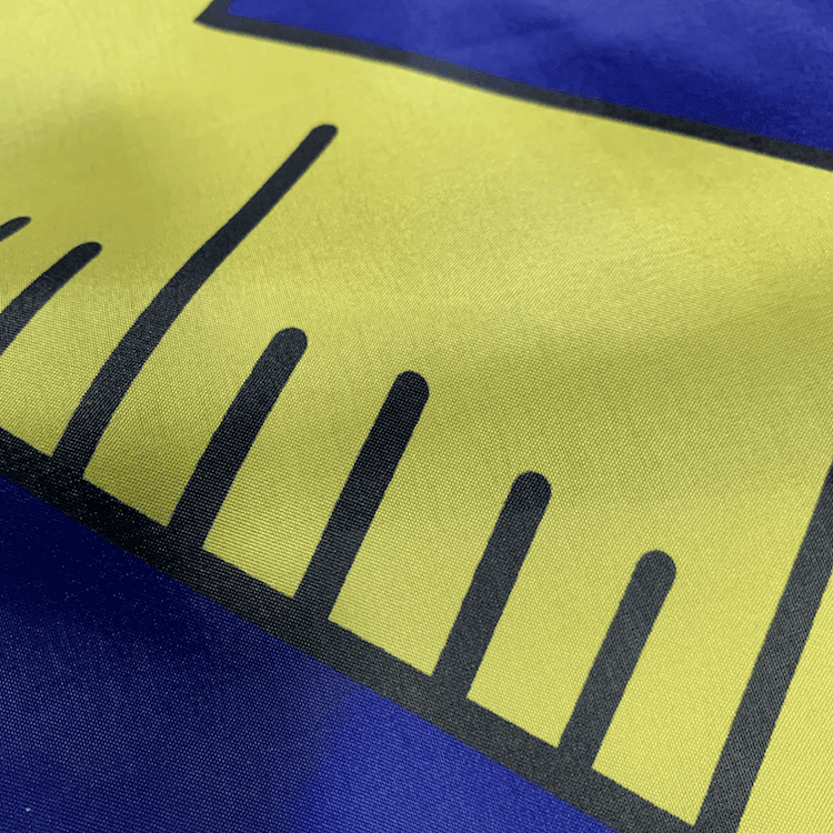 Brightly colored flag featuring a ruler design, perfect for educational purposes or decoration. This affordable and eye-catching flag is the best choice for those looking to buy online. Visit UltimateFlags.com for the best deals on flags.