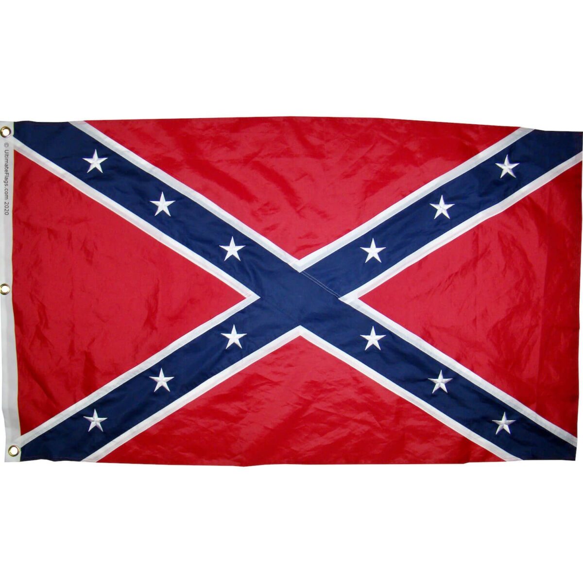 Confederate flag design featuring bold red, blue, and white colors, perfect for collectors and enthusiasts. Available at a cheap price, making it an affordable choice for those looking to buy online. Discover the best selection of flags at UltimateFlags.com.