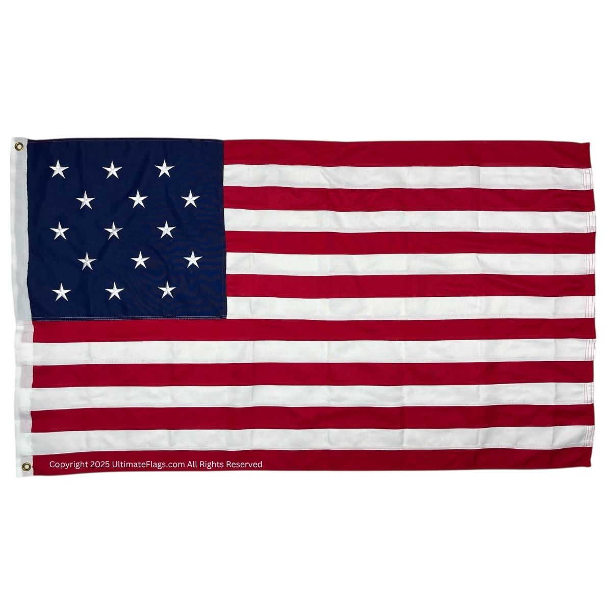 American flag design with 13 stripes and 50 stars, perfect for patriotic displays. Buy online for cheap and affordable options, ensuring you get the best quality for your needs. Visit UltimateFlags.com for more details.