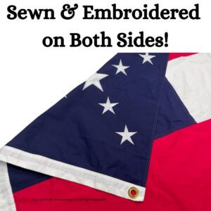 High-quality flag with sewn and embroidered details on both sides, perfect for those seeking cheap and affordable options. Buy online for the best deals at UltimateFlags.com.