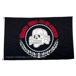 german totenkopf flag panzer division 3x5 ft cotton embroidered