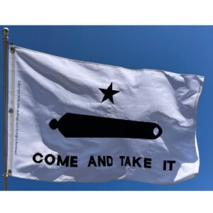 gonzales flag come and take it flags cannon historic texas flags sewn outdoor double nylon embroidered 3 x 5 ft.