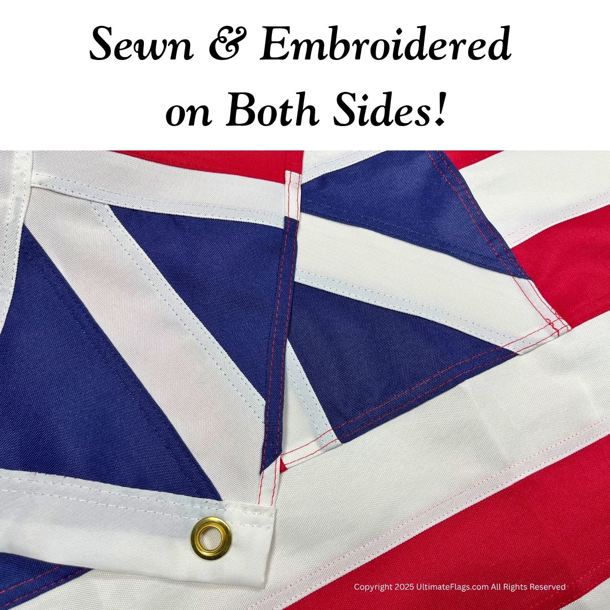 High-quality British flags, sewn and embroidered on both sides, perfect for outdoor display. Shop affordable and durable flags that stand out, ideal for patriotic events or home decoration. Buy online at UltimateFlags.com for the best deals on flags.