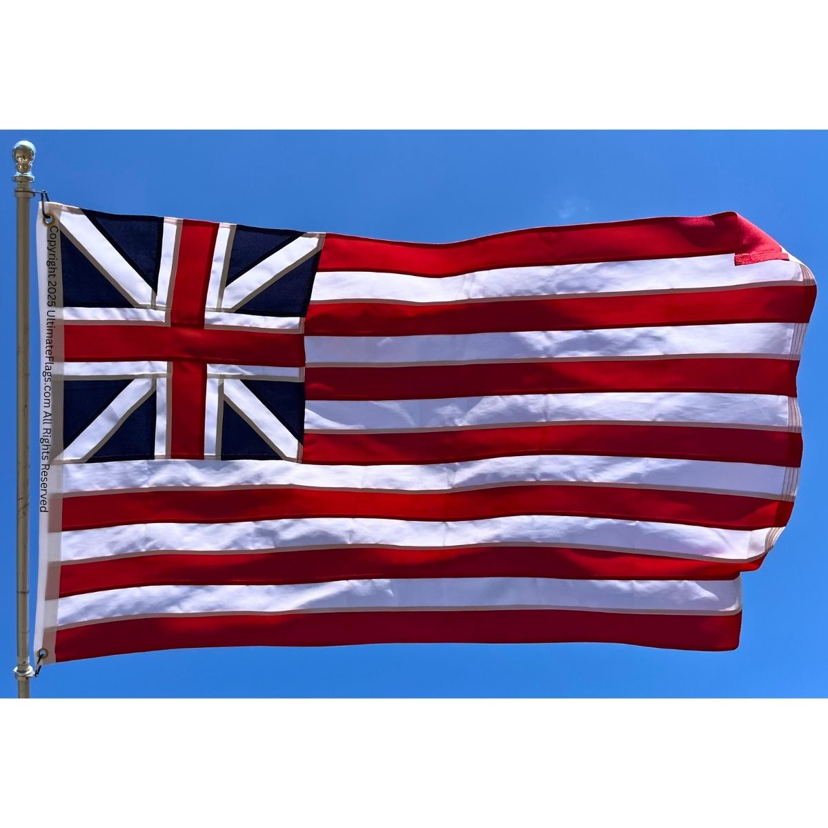 A beautifully designed flag combining elements of the UK and the USA, perfect for patriotic displays and events. This affordable flag is a great choice for those looking to buy online without compromising on quality. Find the best deals at UltimateFlags.com.