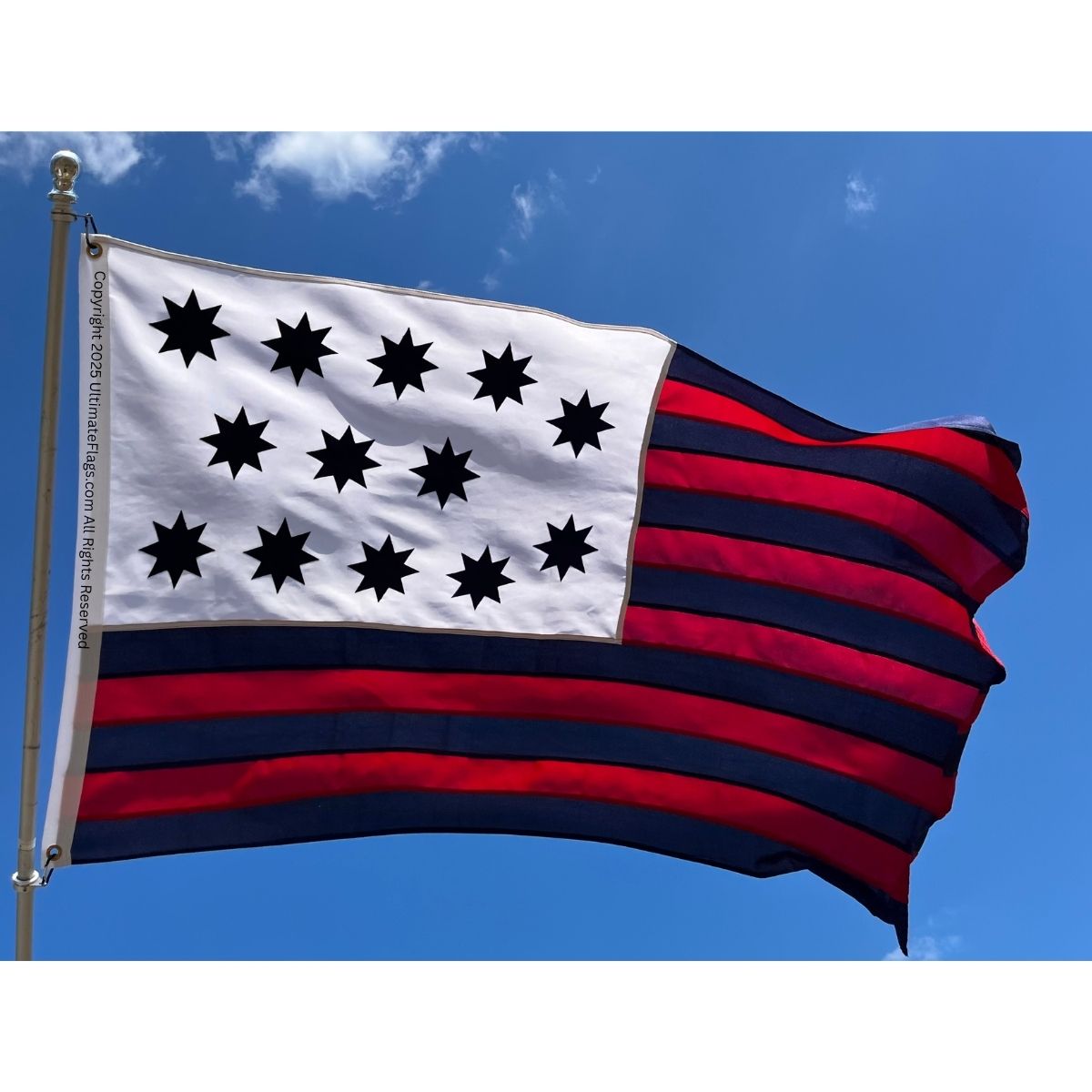 American flag design featuring stars and stripes, perfect for patriotic displays. Buy this affordable flag online at UltimateFlags.com for the best quality and value.