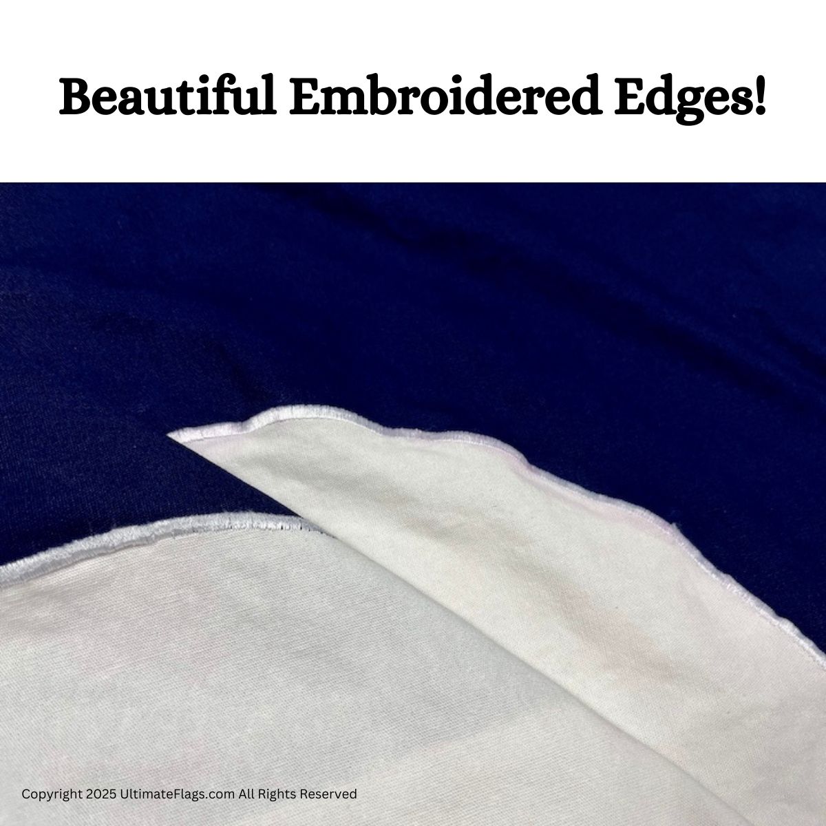 Beautiful embroidered edges showcasing high-quality craftsmanship ideal for flag enthusiasts. Discover affordable options to buy online, ensuring you get the best value for your money. Visit UltimateFlags.com for more details.