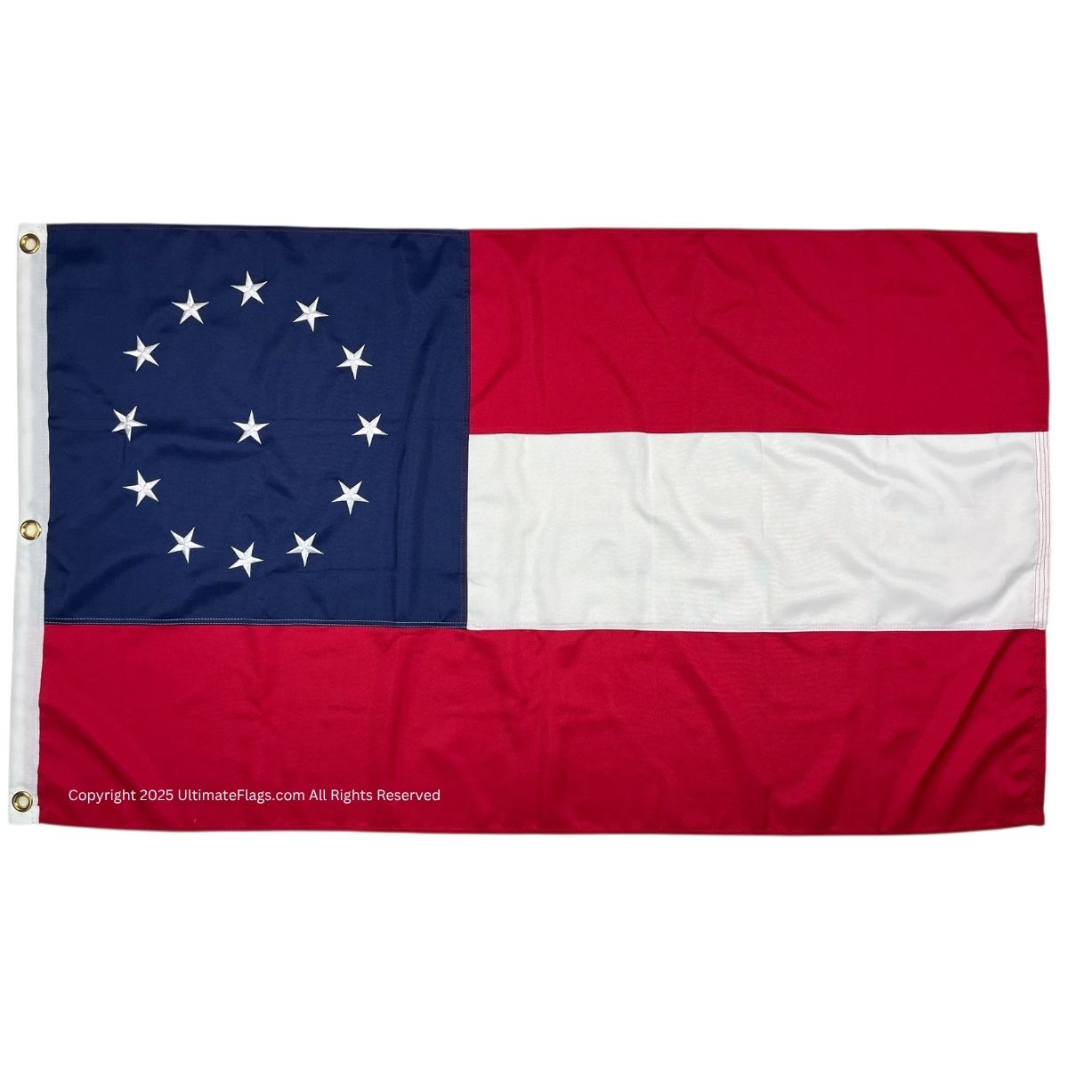Discover the vibrant design of the historical flag with stars and stripes, perfect for collectors and enthusiasts. This affordable flag is one of the best options to buy online for showcasing your heritage or decorating your space. Get yours today at UltimateFlags.com.