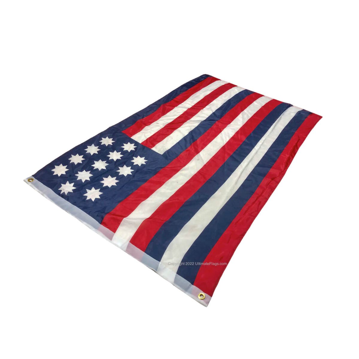 American flag design showcasing vibrant red, white, and blue colors, perfect for patriotic celebrations. Buy online for cheap and affordable options, ensuring you get the best quality flag. Visit UltimateFlags.com for more details.