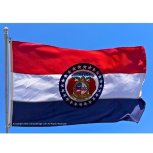 missouri flag state of mo flags sewn outdoor double nylon embroidered 3 x 5 ft.