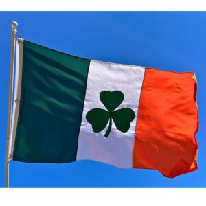 ireland shamrock double nylon embroidered flag 3 x 5 ft. outdoor