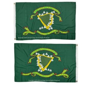 sons of erin csa irish flag, irish confederate flag nylon embroidered 3 x 5 ft. (2ply available)