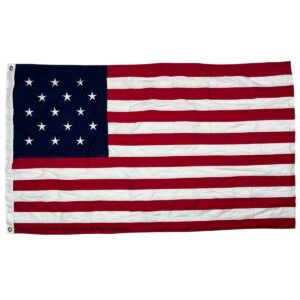 star spangled banner flag 15 star usa flags with 15 stripes cotton 3 x 5 ft.