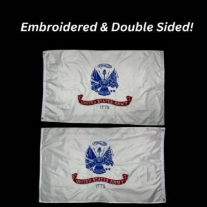 us army flag outdoor double sided nylon embroidered 3 x 5 ft.