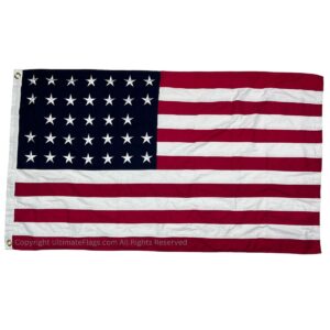 American flag showcasing vibrant red, white, and blue colors, representing patriotism and national pride. Ideal for outdoor use and events, this flag is a cheap and affordable option for anyone looking to display their love for the USA. Buy online at UltimateFlags.com for the best selection of flags.