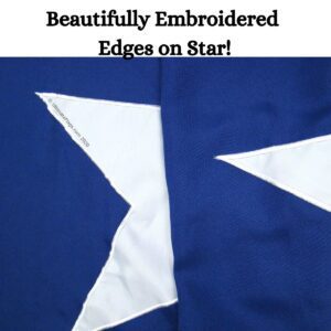 bonnie blue flag 3 x 5 ft. cotton with sleeve & ties