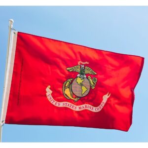 usmc flag us marine corps flags double sided double nylon embroidered 3 x 5 ft.