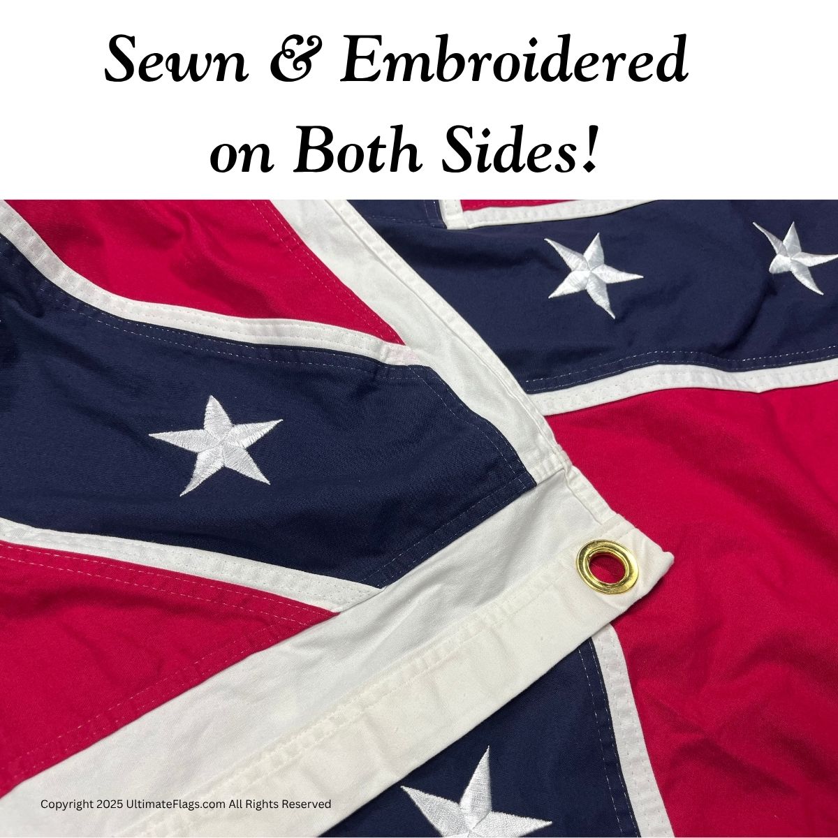 Sewn and embroidered flag showcasing vibrant colors and detailed craftsmanship, perfect for those seeking affordable and high-quality flags. Buy online for the best deals at UltimateFlags.com.
