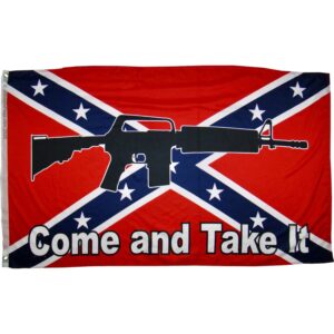 rebel flag with gun come and take it for sale