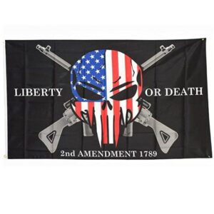 liberty or death punisher flag 2nd amendment flags for sale
