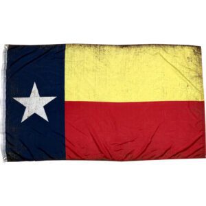 TX State Flag antiqued 3x5 flag