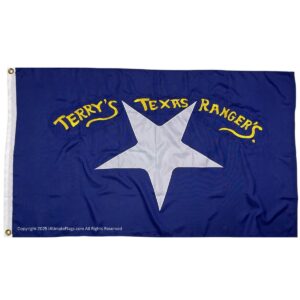 terry's texas rangers flag confederate tx flags outdoor double nylon sewn embroidered 3 x 5 ft.