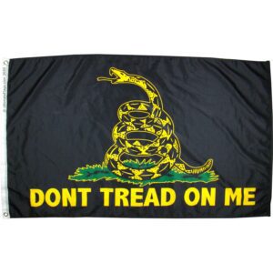 black gadsden flag tactical style