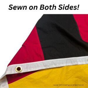 germany flag cotton sewn flags 3 x 5 ft.