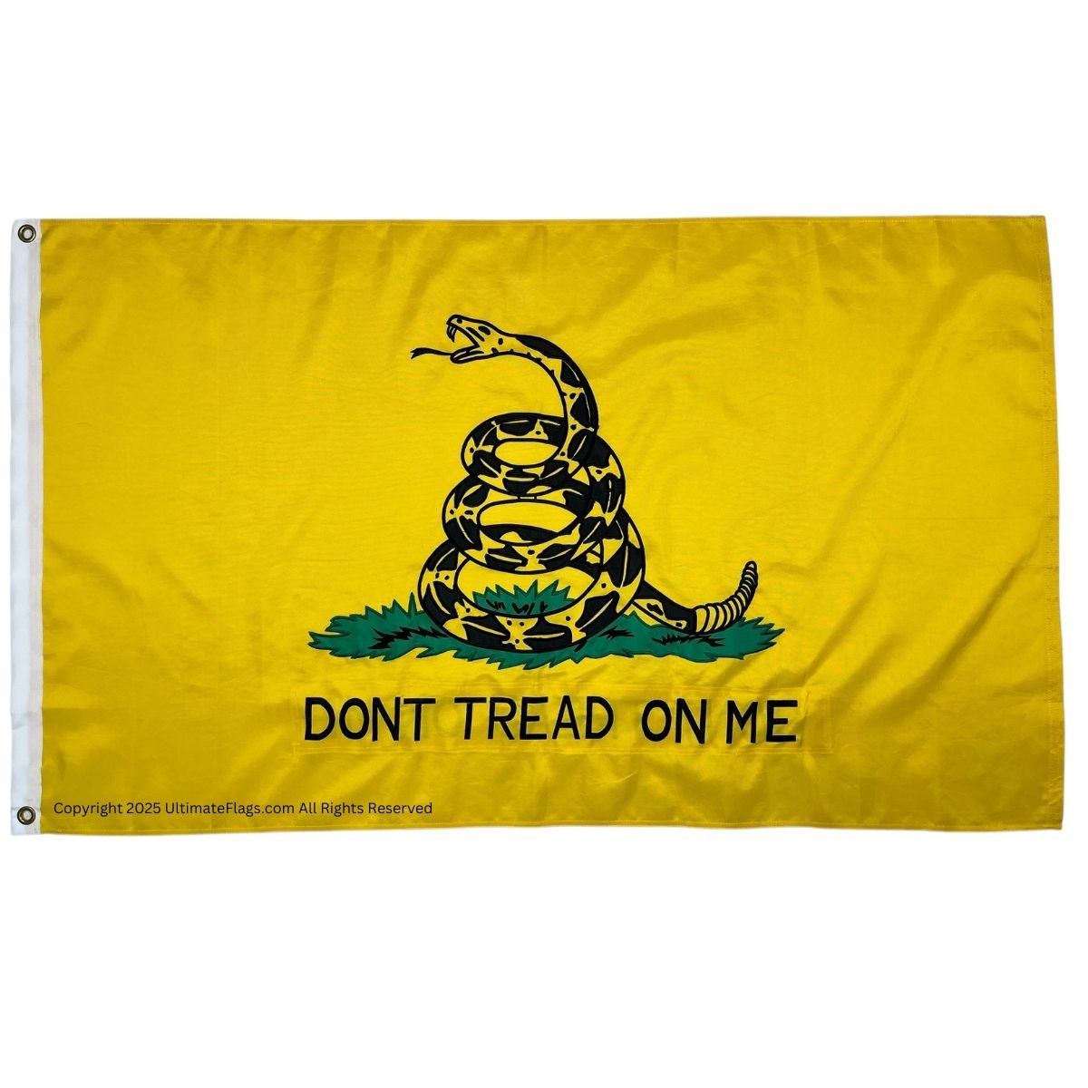 gadsden flag, hopkins flag double nylon embroidered flag 3x5 4x6 5x8