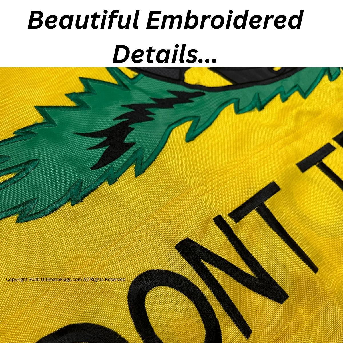 gadsden flag, hopkins flag double nylon embroidered flag 3x5 4x6 5x8