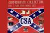 Confederate flag collection featuring various designs with the "CSA" emblem, showcasing affordable options for flag enthusiasts. Buy online for the best deals on history-themed flags at UltimateFlags.com.