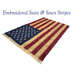 antiqued usa flags for sale teastained vintage looking