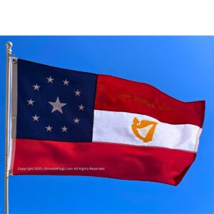 24th georgia volunteers irish regiment flag 3 x 5 ft. double nylon embroidered