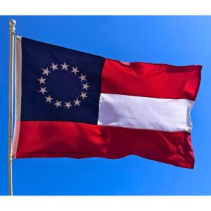 1st national flag 13 stars and bars double nylon embroidered flag 2x3 3x5 4x6 5x8 6x10 8x12 10x15 ft