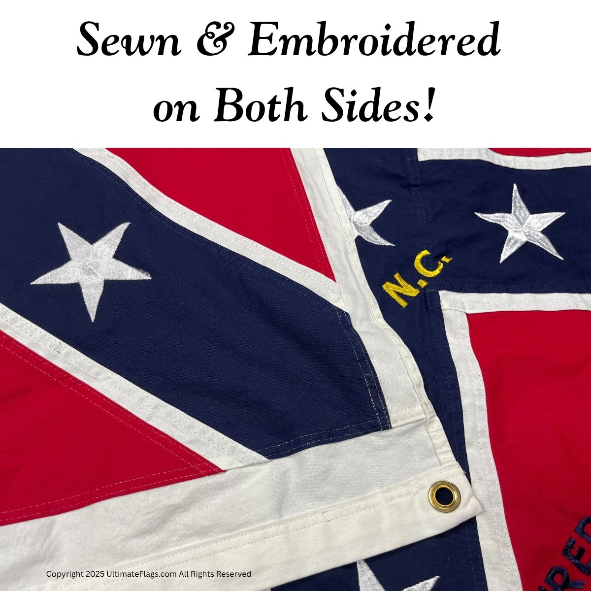 Sewn and embroidered flag showcasing vibrant colors and detailed stitching, perfect for outdoor display. This affordable flag is a great choice for those looking to buy online without compromising quality. Discover the best deals at UltimateFlags.com.